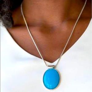 Rising Stardom Blue Necklace and Earrings